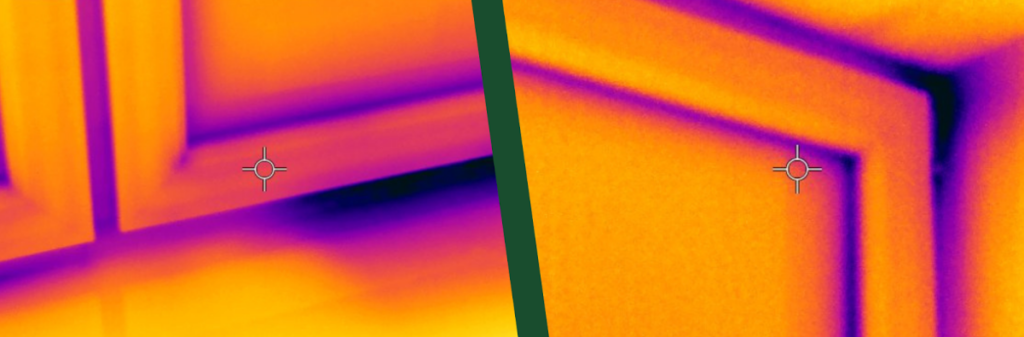 Rysunek 2. Przykładowe termogramy i widoczne anomalie temperatur. Bez kontekstu (warunki pomiaru) z samego zdjęcia nie da się rozstrzygnąć, czy i gdzie leży problem.